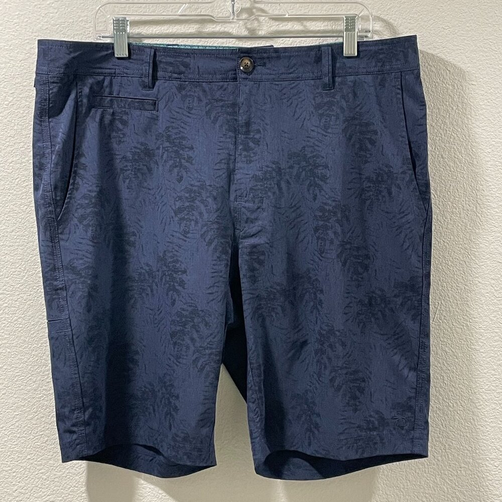 MEN'S 7 DIAMONDS "Honolua"  Tropical Cargo/Board/Swim Shorts Blue Men's 36